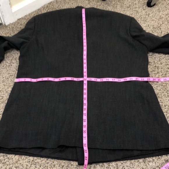 Hugo Boss Botticelli Lucca Sports Coat Size 56 Dark Gray Virgin Wool Blazer - Picture 5 of 9